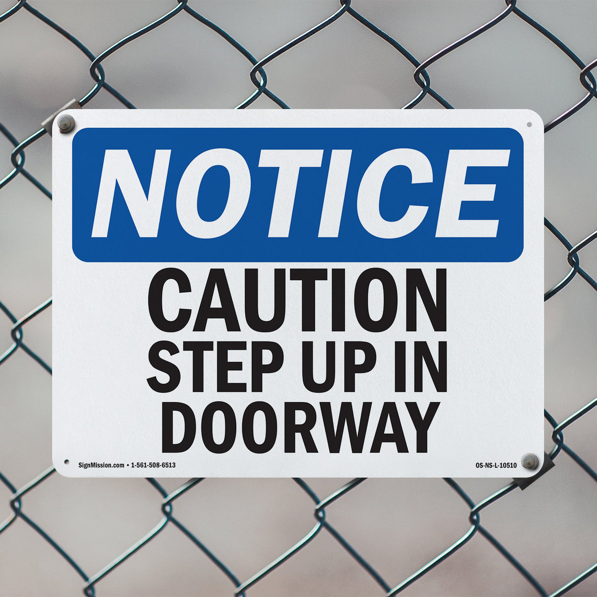 Caution Step Up In Doorway