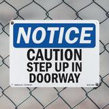 Caution Step Up In Doorway