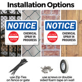 Chemical Spray In Progress