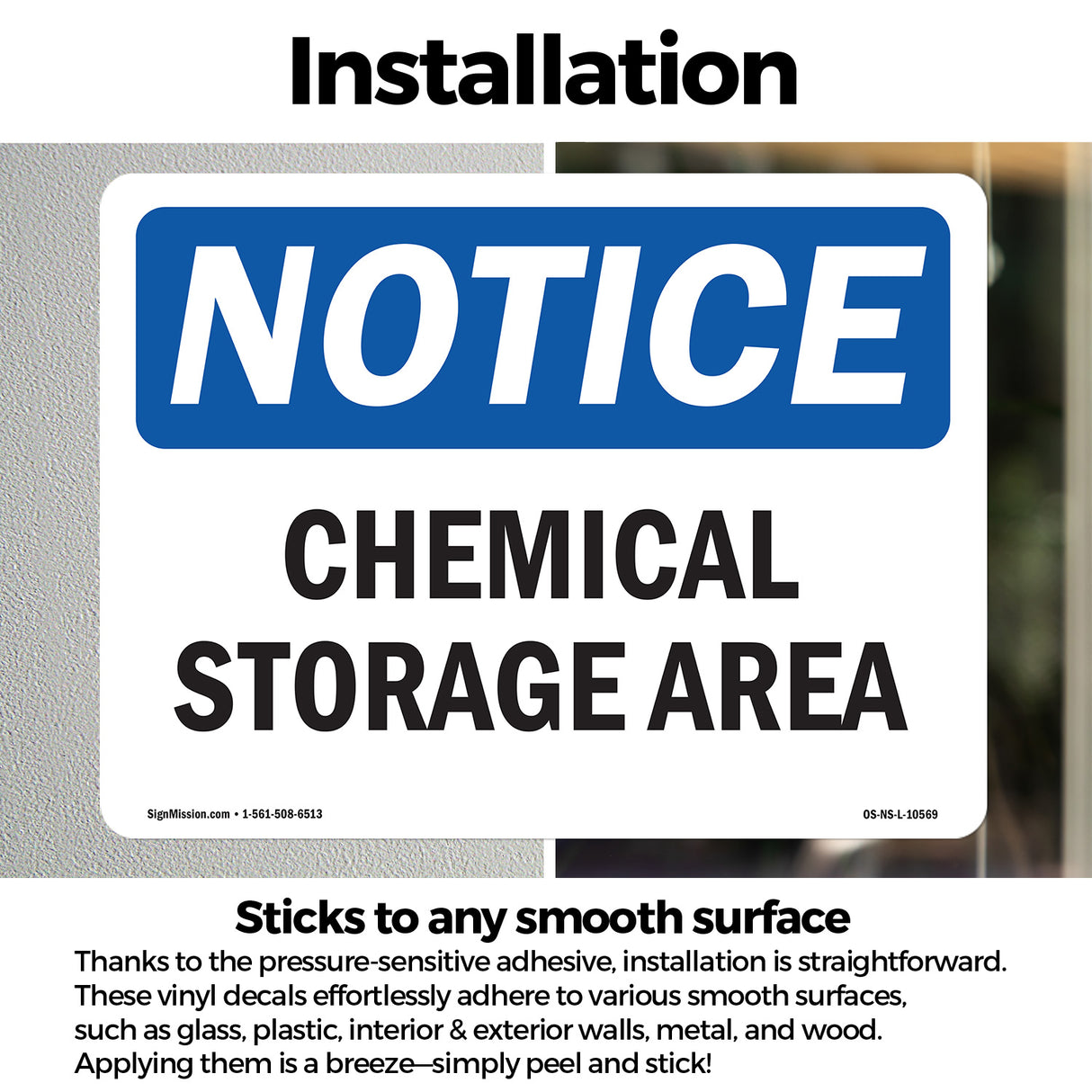 Chemical Storage Area Sign