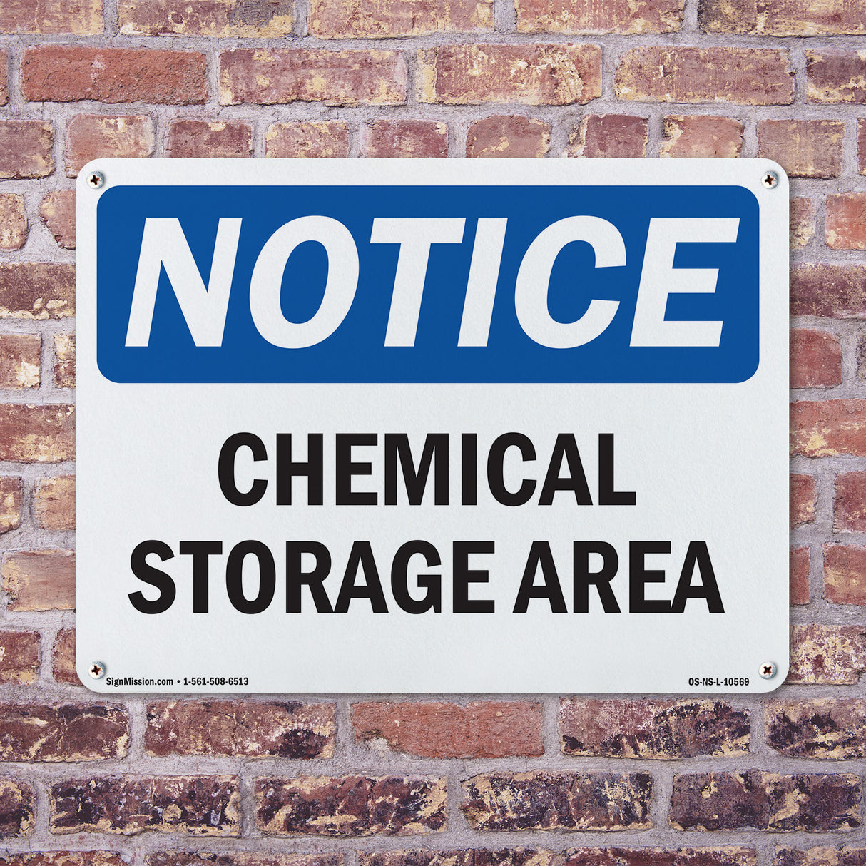 Chemical Storage Area Sign