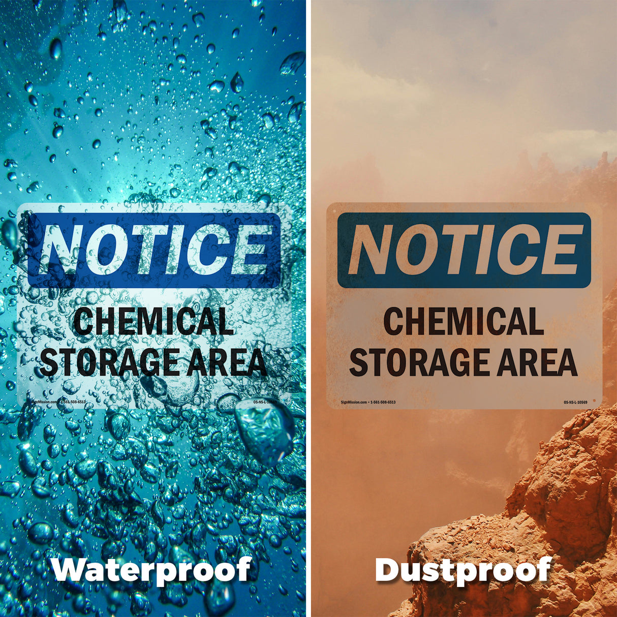 Chemical Storage Area Sign
