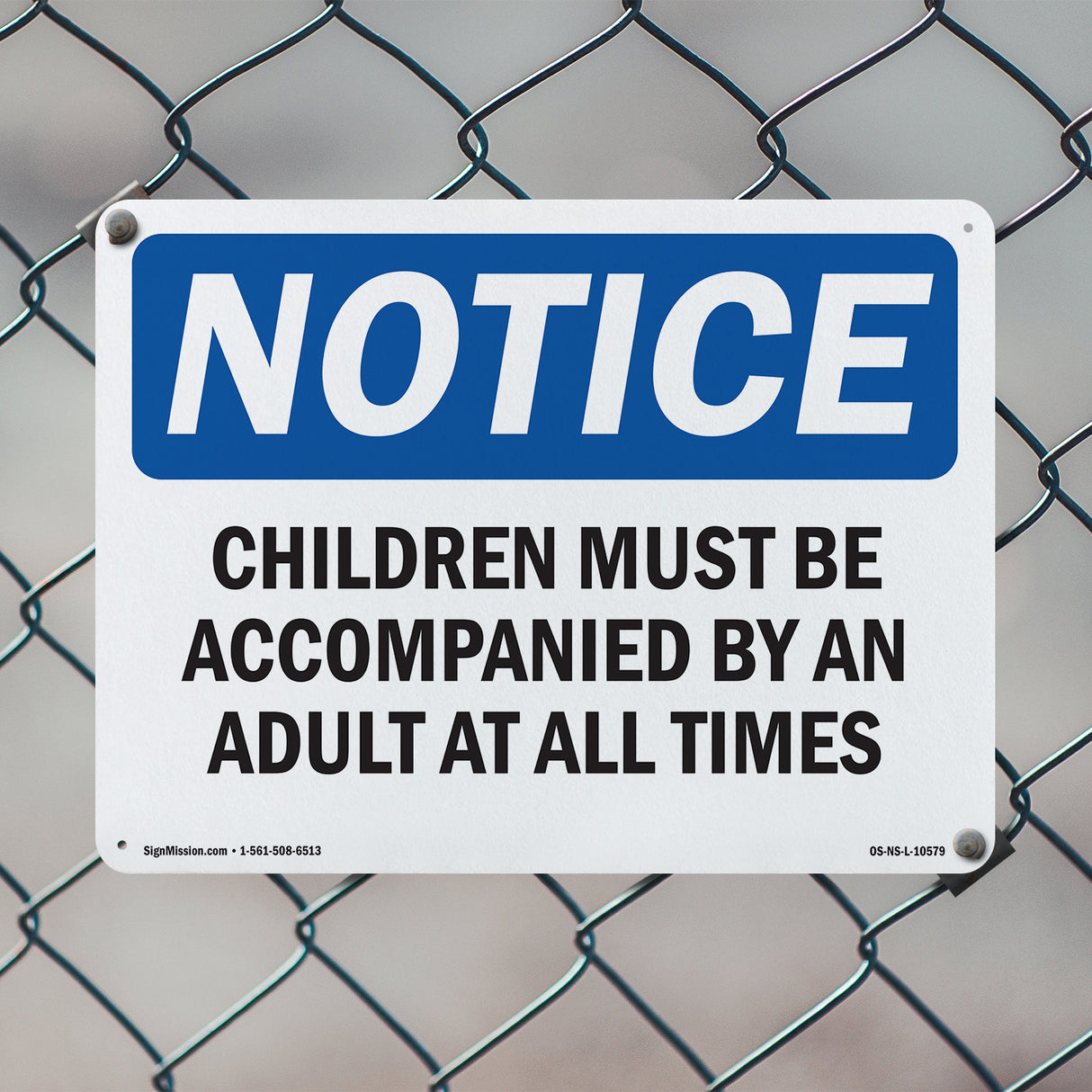 Children Must Be Accompanied By An Adult