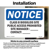 Class B Biosolids Site Public Access Prohibited