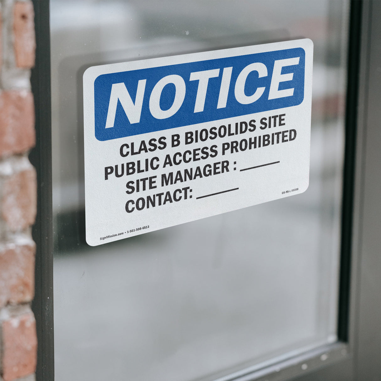 Class B Biosolids Site Public Access Prohibited