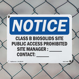 Class B Biosolids Site Public Access Prohibited