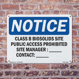 Class B Biosolids Site Public Access Prohibited