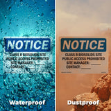 Class B Biosolids Site Public Access Prohibited