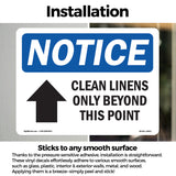 Clean Linens Only Beyond This