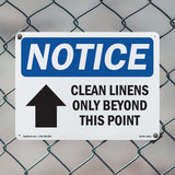 Clean Linens Only Beyond This