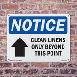 Clean Linens Only Beyond This