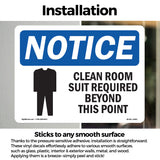 Clean Room Suit Required Beyond