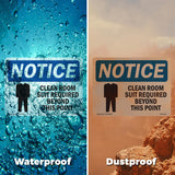 Clean Room Suit Required Beyond