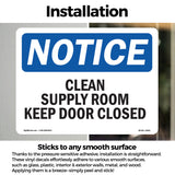 Clean Supply Room Keep Door Closed