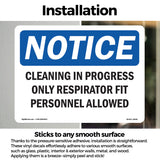 Cleaning In Progress Only Respirator Fit