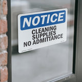 Cleaning Supplies No Admittance