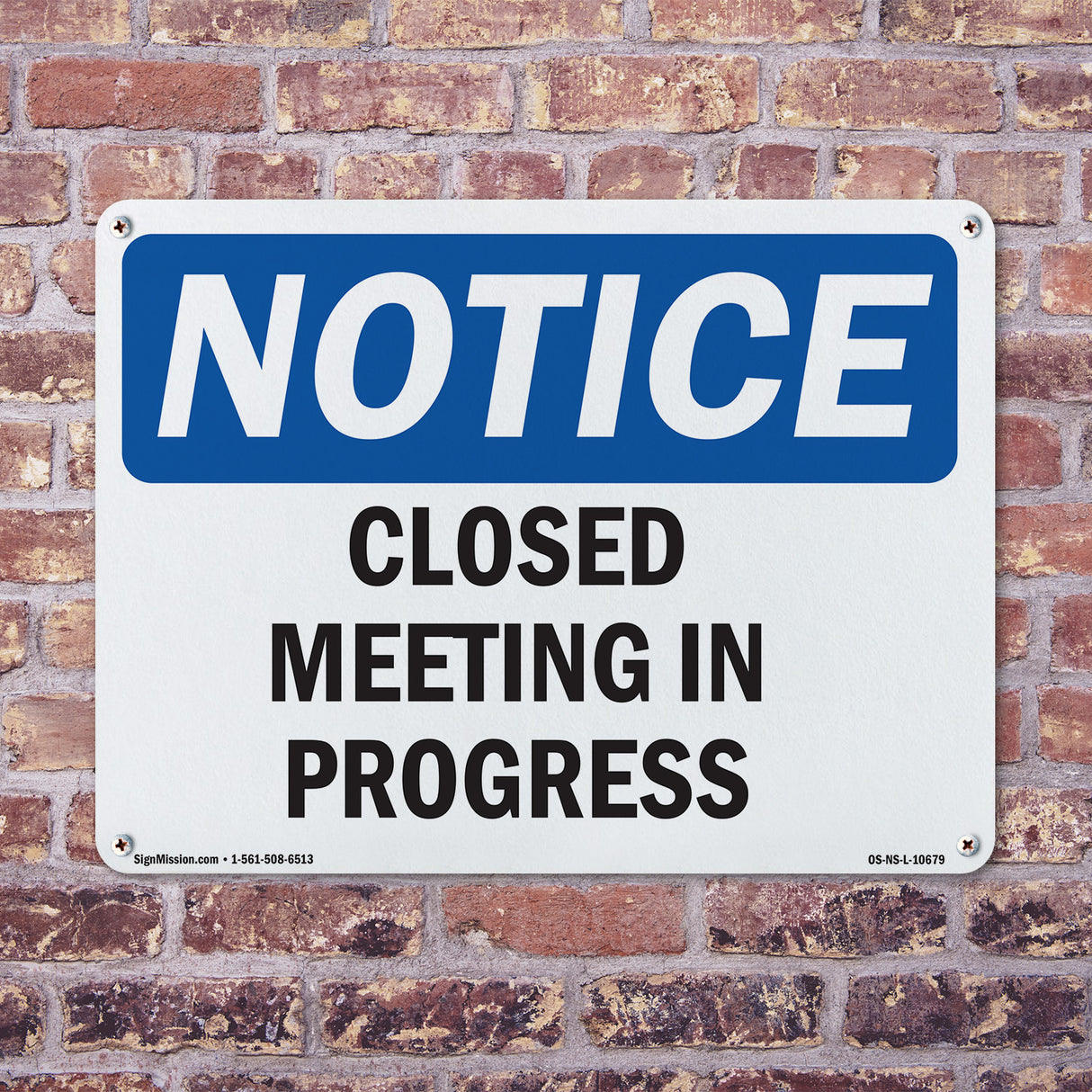 Closed Meeting In Progress