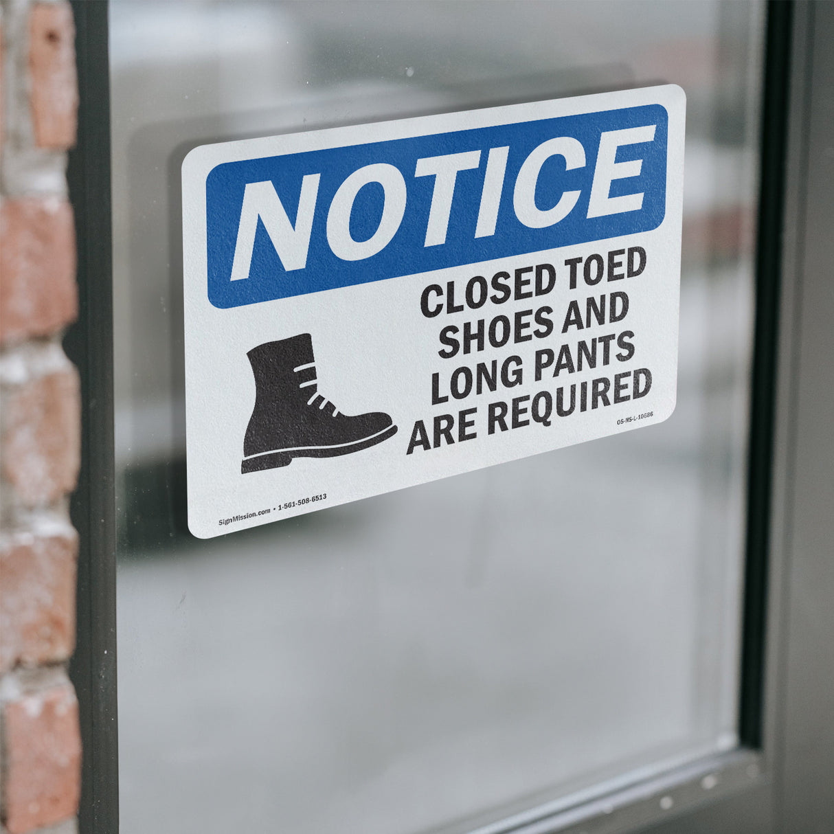 Closed Toed Shoes And Long Pants