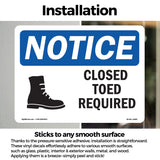 Closed Toed Shoes Required