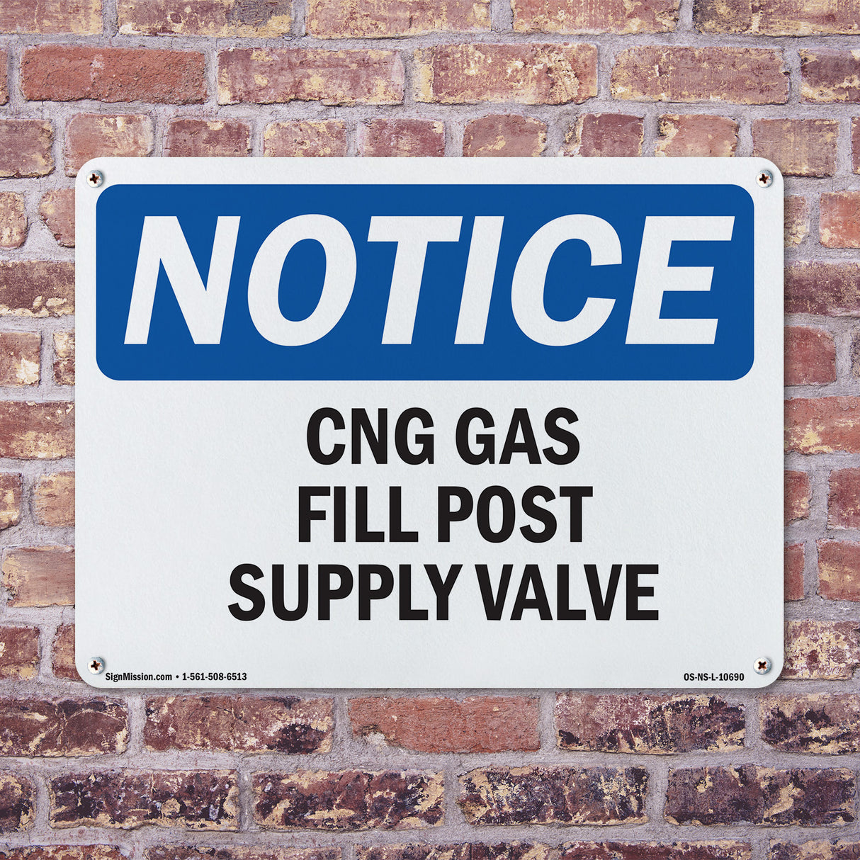 CNG Gas Fill Post Supply Valve