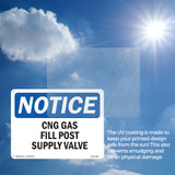 CNG Gas Fill Post Supply Valve