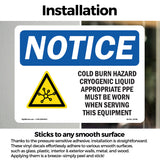 Cold Burn Hazard Cryogenic Liquid