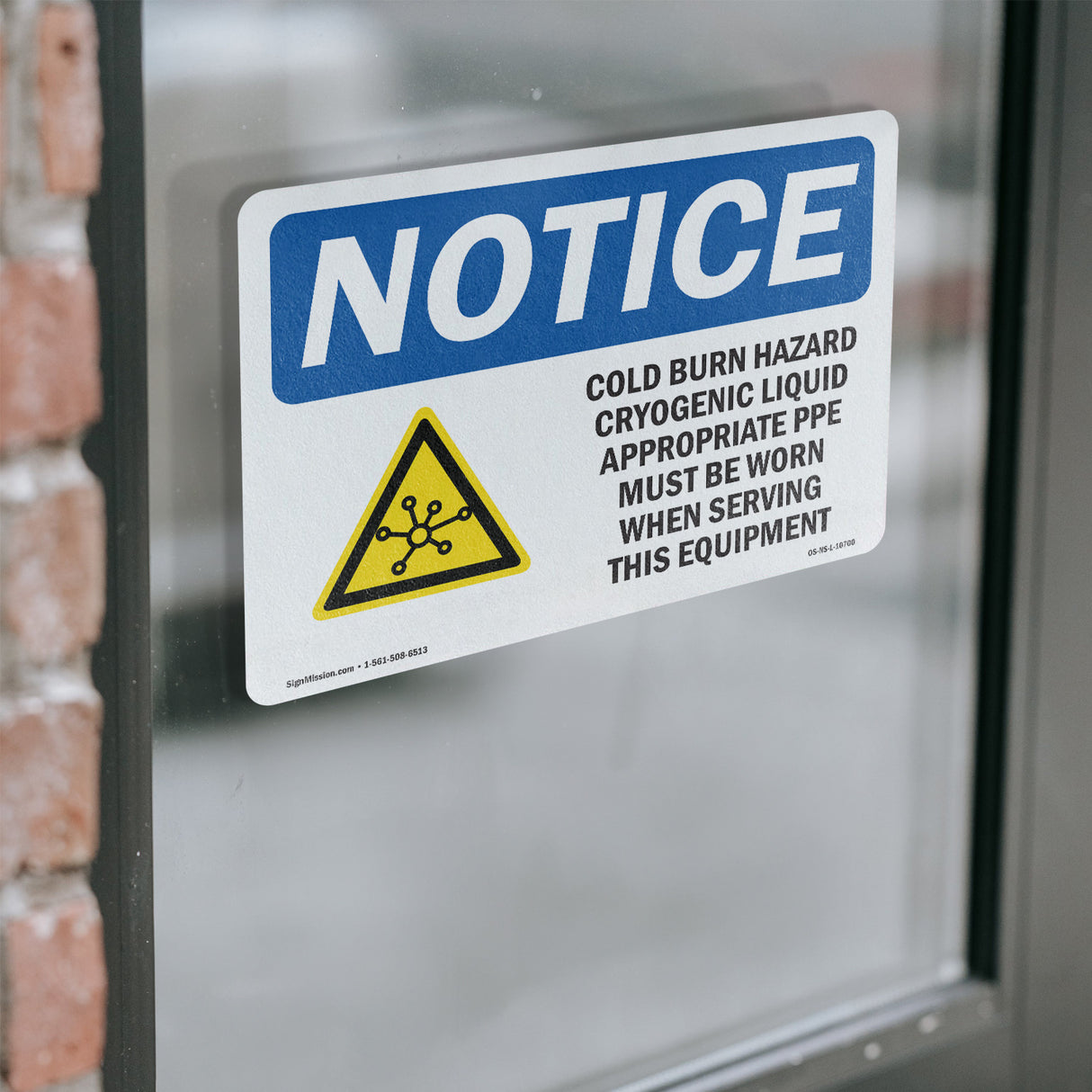 Cold Burn Hazard Cryogenic Liquid