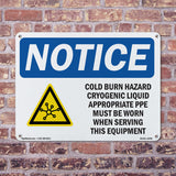 Cold Burn Hazard Cryogenic Liquid