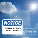 Conserve The Beach Stay Off The Dunes