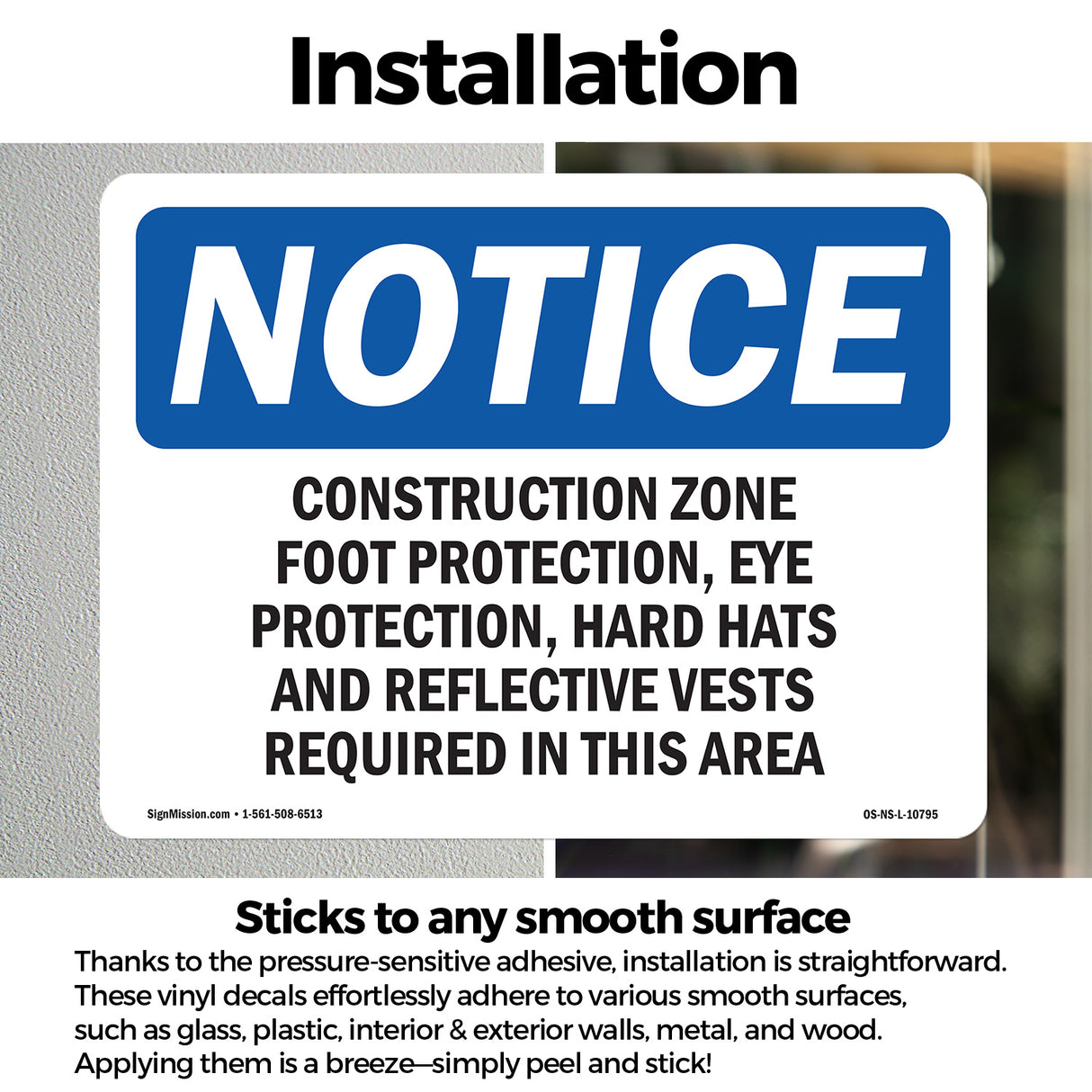 Work Zone Foot Protection, Eye Protection,