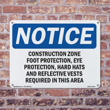 Work Zone Foot Protection, Eye Protection,