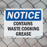 Contains Waste Cooking Grease