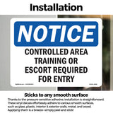 Controlled Area Training Or Escort Required