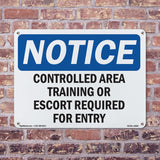 Controlled Area Training Or Escort Required