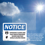 Cryogenic Gloves And Face Shield