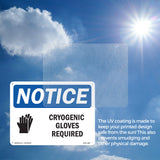 Cryogenic Gloves Required