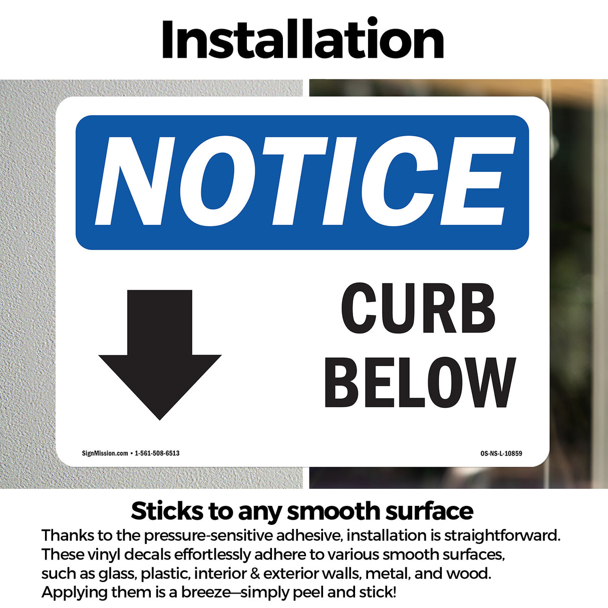 Curb Below [Down Arrow]