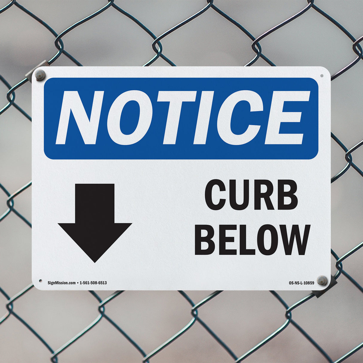 Curb Below [Down Arrow]