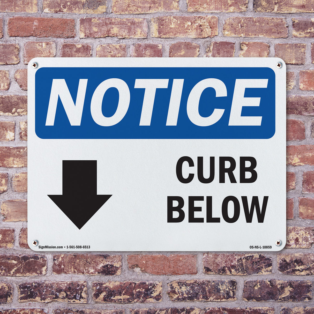 Curb Below [Down Arrow]