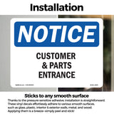 Customers And Parts Entrance
