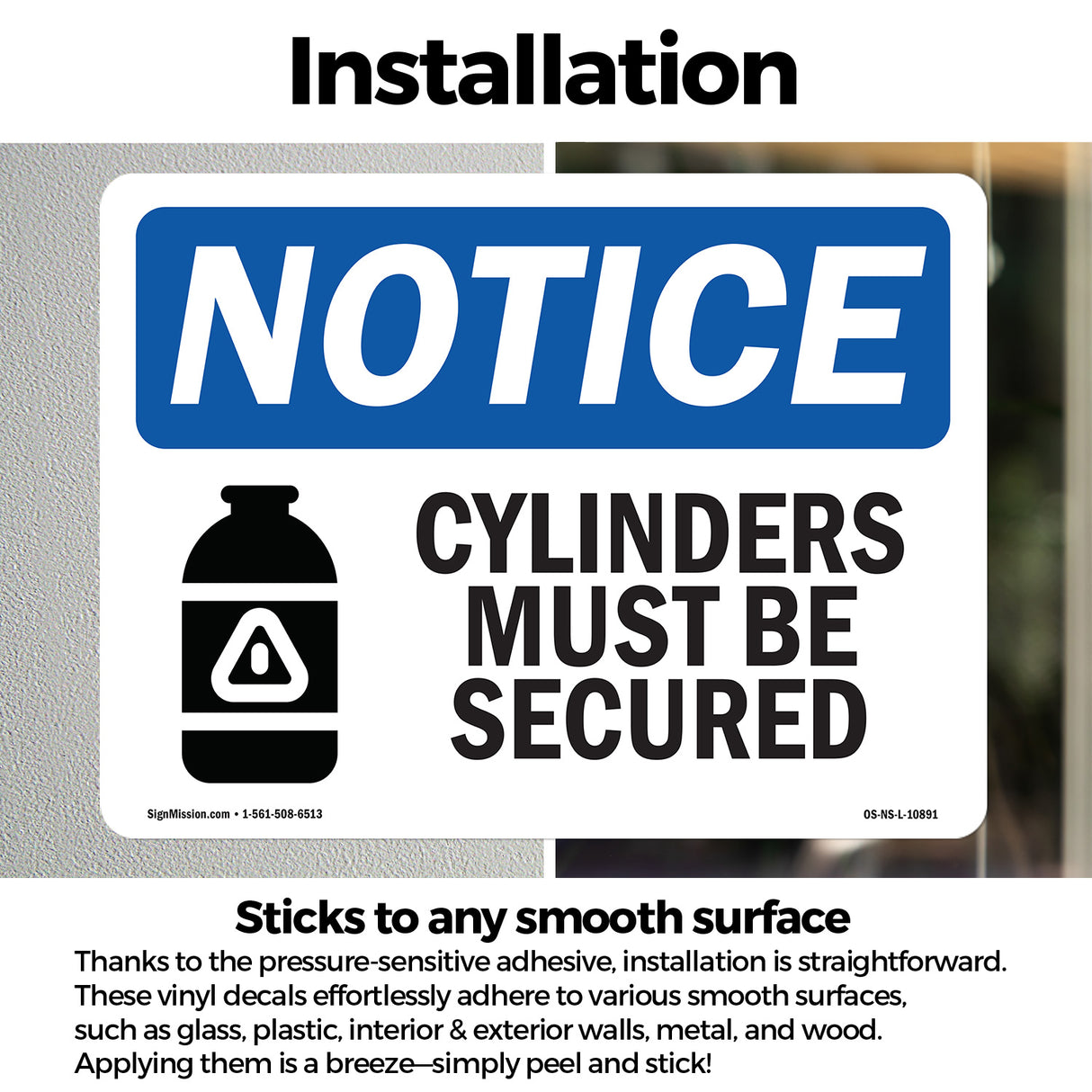 Cylinders Must Be Secured
