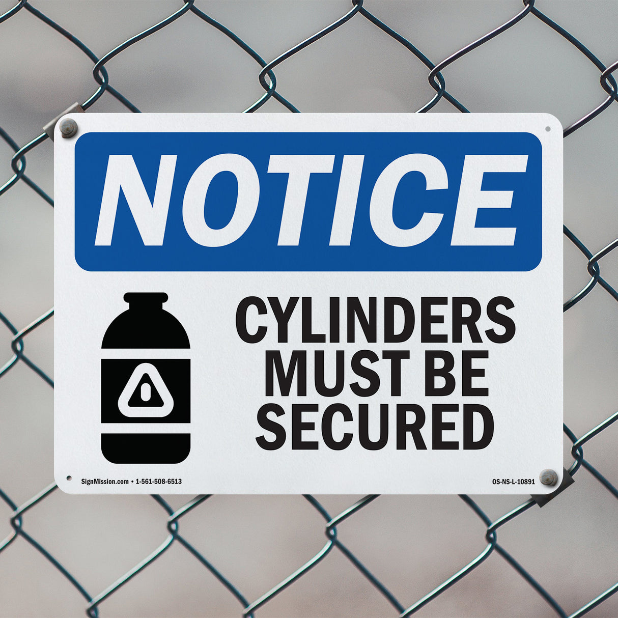 Cylinders Must Be Secured