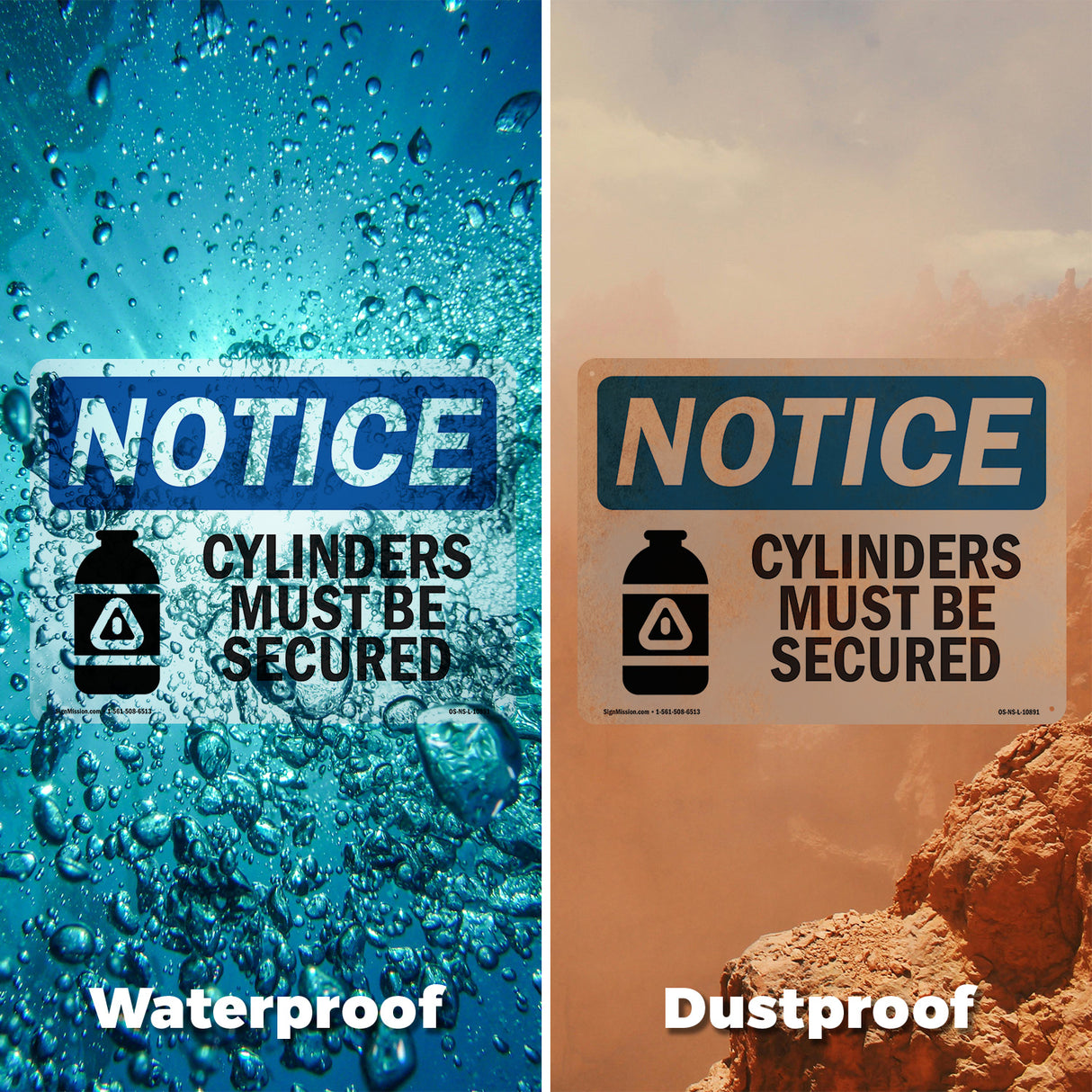 Cylinders Must Be Secured