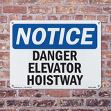 Danger Elevator Hoistway