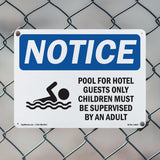 DANGER Pool For Hotel Guests Only Children