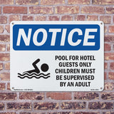 DANGER Pool For Hotel Guests Only Children