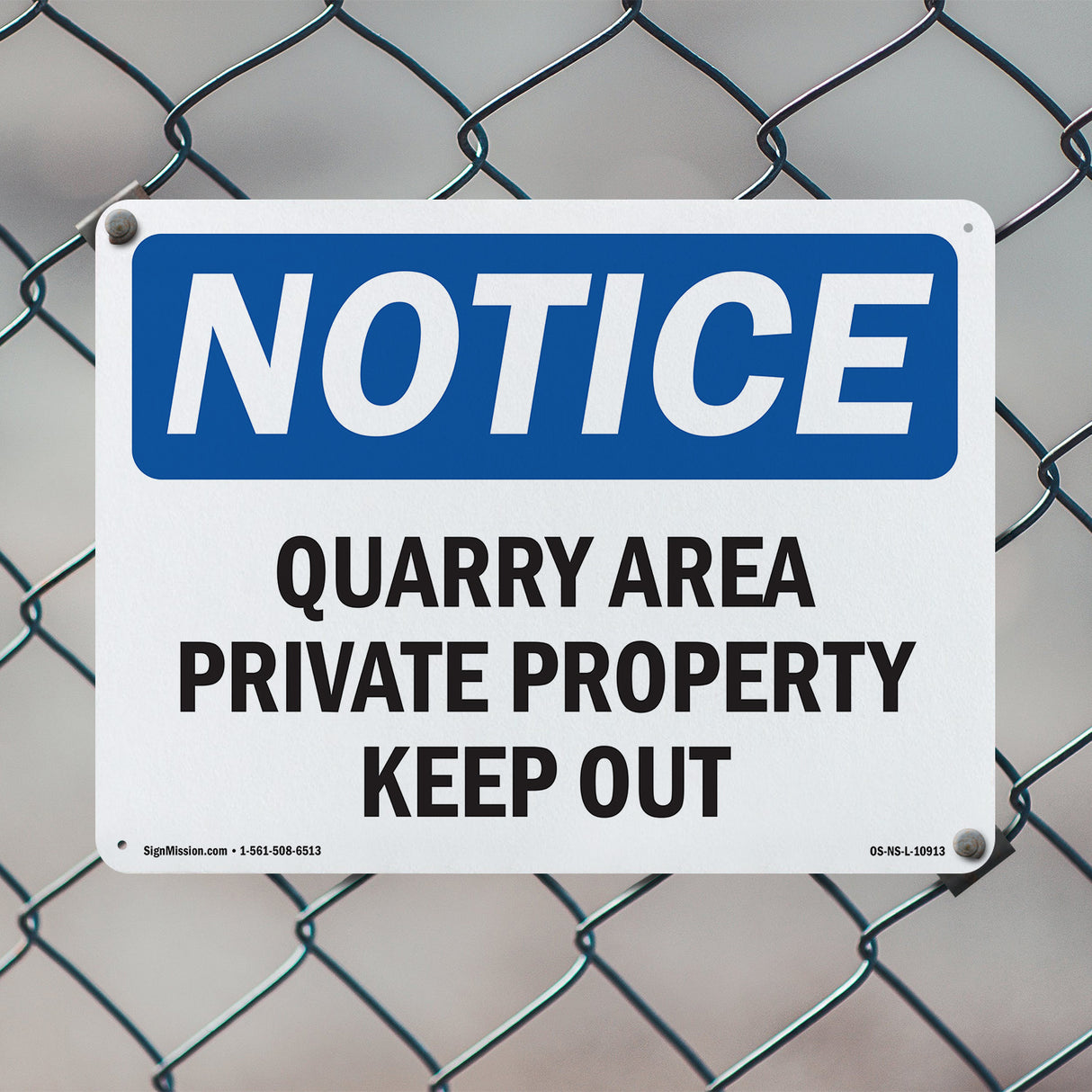 Danger Quarry Area Private Property Keep Out