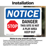 Danger This Site Is Not A Play