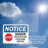 Danger This Site Is Not A Play
