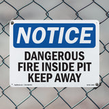 Dangerous Fire Inside Pit Keep Away